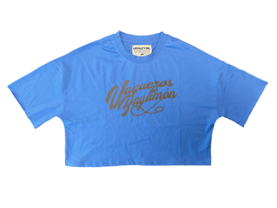 VAQUEROS BLUE CROP TOP