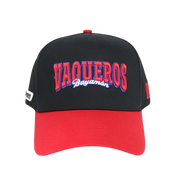 GORRA VAQUEROS NEGRA - VICERA ROJA