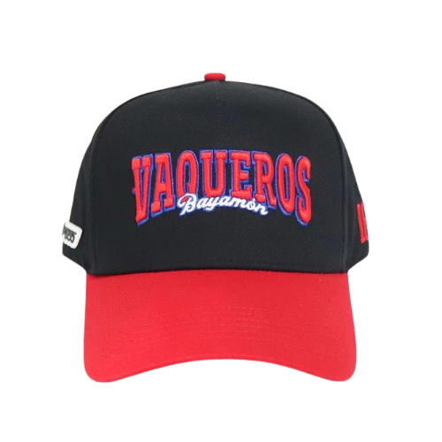GORRA VAQUEROS NEGRA - VICERA ROJA