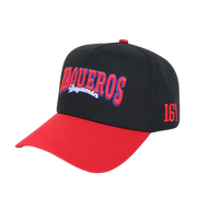 GORRA VAQUEROS NEGRA - VICERA ROJA