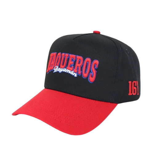 GORRA VAQUEROS NEGRA - VICERA ROJA