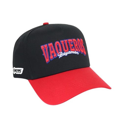 GORRA VAQUEROS NEGRA - VICERA ROJA
