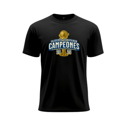 TSHIRT CAMPEONES NEGRO