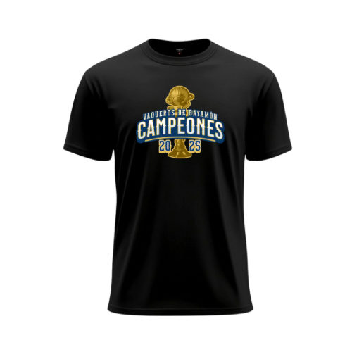 TSHIRT CAMPEONES NEGRO