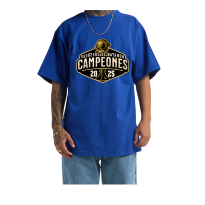 TSHIRT CAMPEONES AZUL
