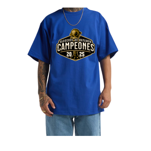 TSHIRT CAMPEONES AZUL