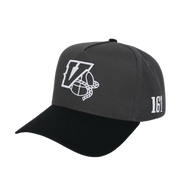 GORRA VAQUEROS GRIS - VICERA NEGRA Y AZUL