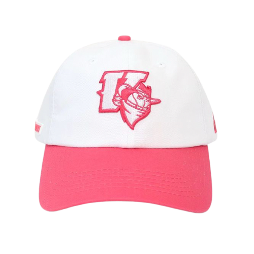 GORRA BLANCO Y ROSA BASEBALL