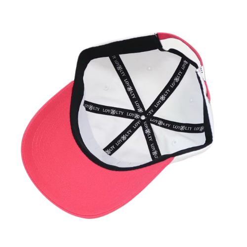GORRA BLANCO Y ROSA BASEBALL