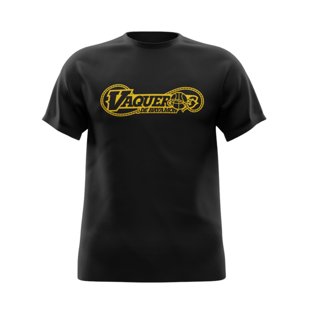 CUSTOM T-SHIRT VAQUEROS BLACK & YELLOW